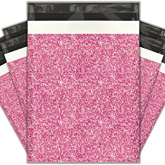 Other - 10”x13” pink confetti poly mailers 50 pk